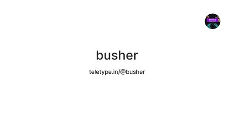 busher meaning tagalog